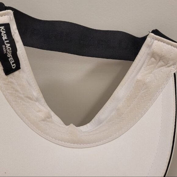 🧢 Karl Lagerfeld Paris Logo Hat – White – One Size – Unisex - Picture 2 of 3